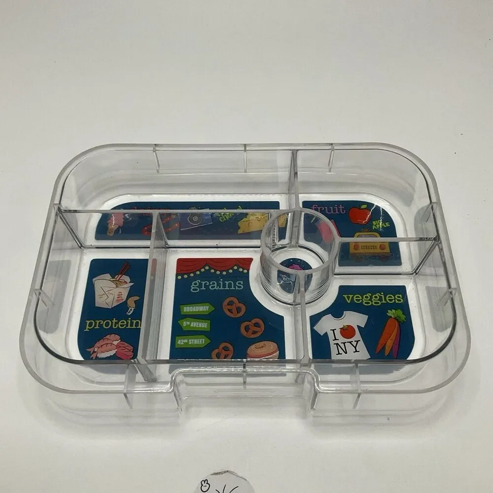 Yumbox Leakproof Bento Lunch Boxes Container For Kids School Blue w/ Extra Tray